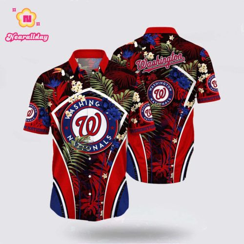 MLB Washington Nationals Hawaiian Shirt: Dive into Ocean Vibes with Unique Tropical Fashion