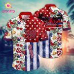 MLB Washington Nationals Hawaiian Shirt: Flower Home Run Threads for Fans