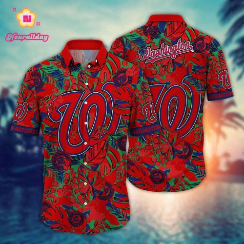 MLB Washington Nationals Hawaiian Shirt - Tropical Paradise for Fans