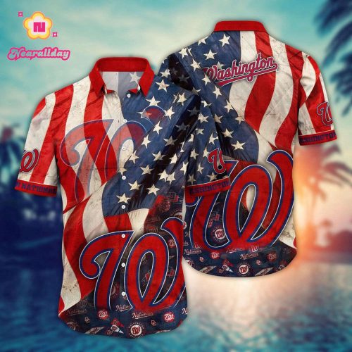 Washington Nationals MLB Hawaiian Shirt - Floral Swing Style for Fans