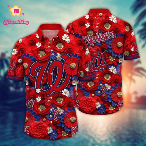 MLB Washington Nationals Hawaiian Shirt: Trendy Fan Fashion Favorite