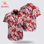 MLB Washington Nationals Hawaiian Shirt with Palm Leaf Pattern – Perfect for the Ultimate Fan