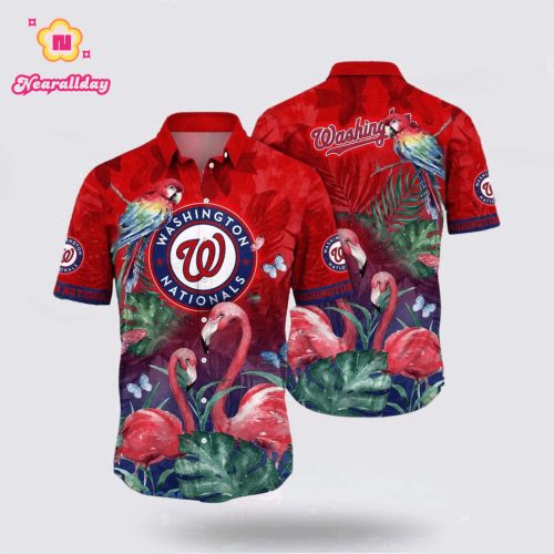 MLB Washington Nationals Hawaiian Shirt Set - Free Your Spirit with Breezy Fan Gear