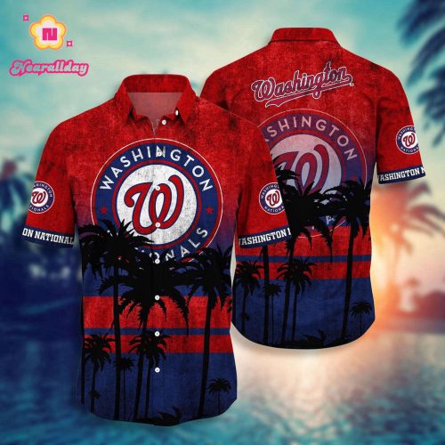 MLB Washington Nationals Hawaiian Shirt - Stylish Swing for Fans