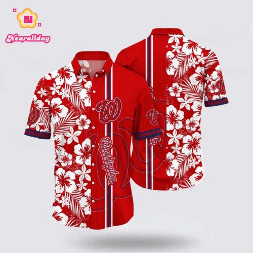 MLB Washington Nationals Hawaiian Shirt: Turn Heads on the Beach with Fan Fashion