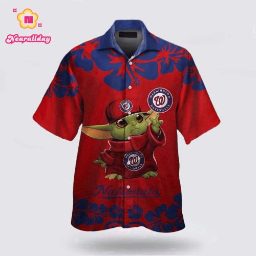 MLB Washington Nationals Hawaiian Shirt – Tropical Fashion for Energetic Fans