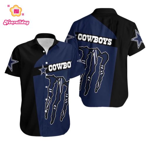 Monster Energy Dallas Cowboys Hawaiian Shirt Combo Beach