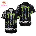 Monster Energy Logo For Lovers Dallas Cowboys Hawaiian Shirt Combo Beach