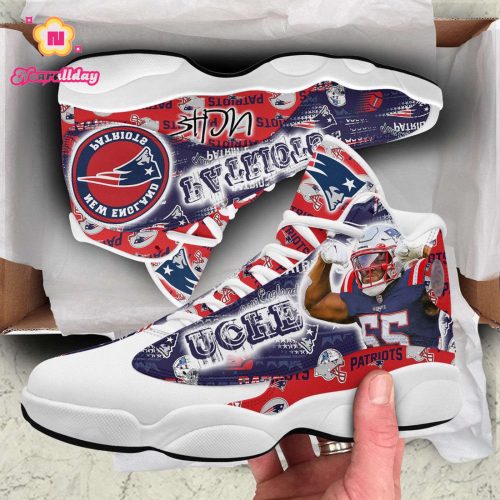 New England Patriots Air Jordan 13 Sneaker Custom For Fans Gift