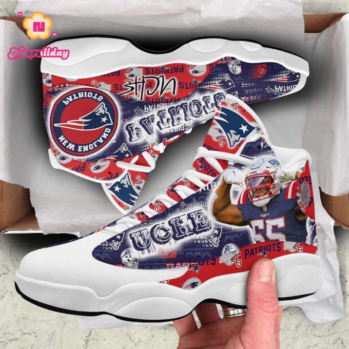 New England Patriots Air Jordan 13 Sneaker Custom For Fans Gift