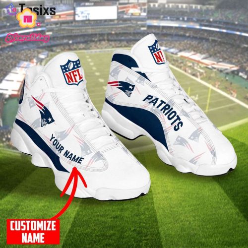 New England Patriots Air Jordan 13 Sneaker Custom For Fans Gift