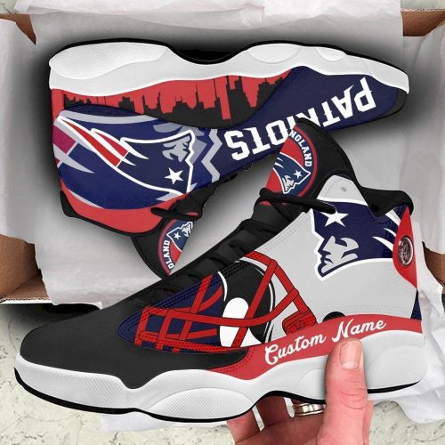 New England Patriots Air Jordan 13 Sneaker Custom For Fans Gift