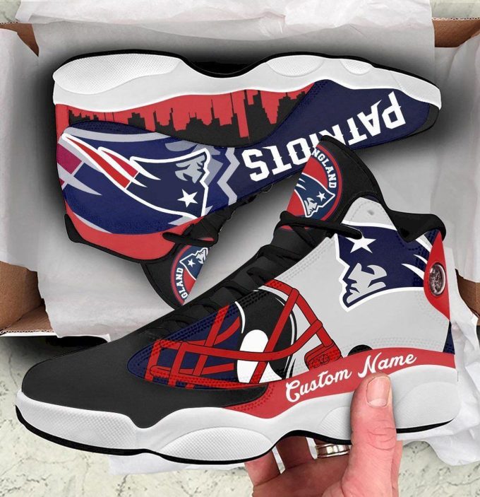 New England Patriots Air Jordan 13 Sneaker Custom For Fans Gift