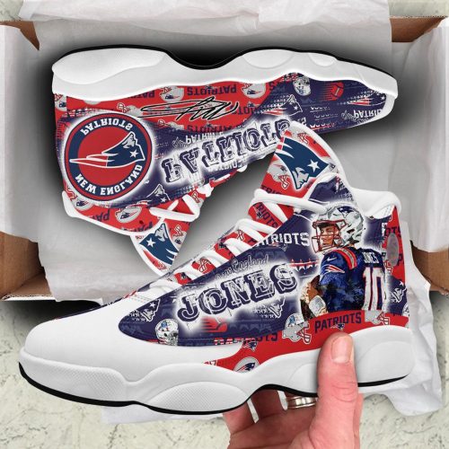 New England Patriots Air Jordan 13 Sneaker Custom For Fans Gift