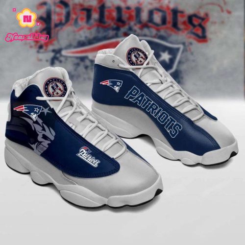 New England Patriots Air Jordan 13 Sneaker Custom For Fans Gift