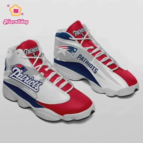New England Patriots Air Jordan 13 Sneaker Custom For Fans Gift