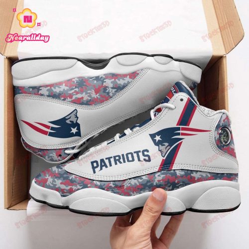 New England Patriots Air Jordan 13 Sneaker Custom For Fans Gift