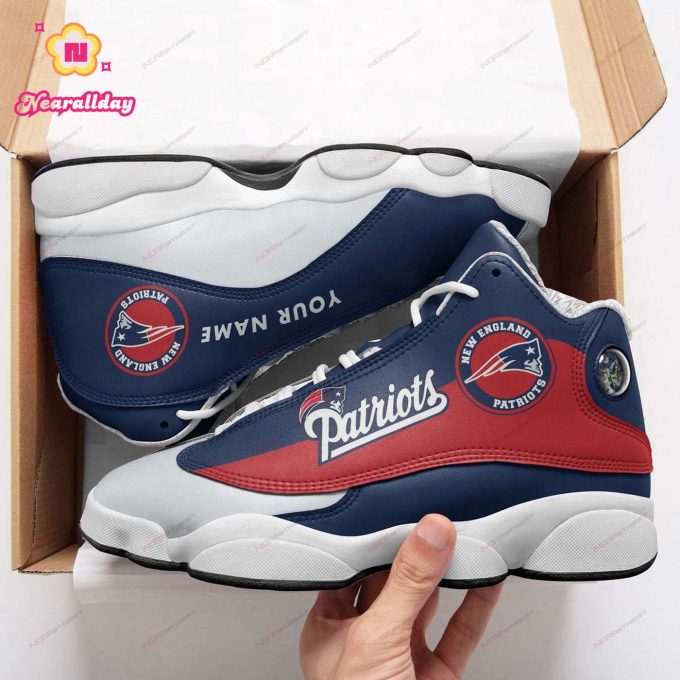 New England Patriots Air Jordan 13 Sneaker Custom For Fans Gift