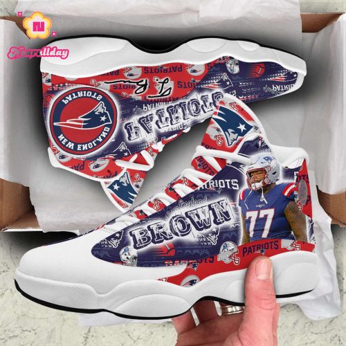 New England Patriots Air Jordan 13 Sneaker Custom For Fans Gift