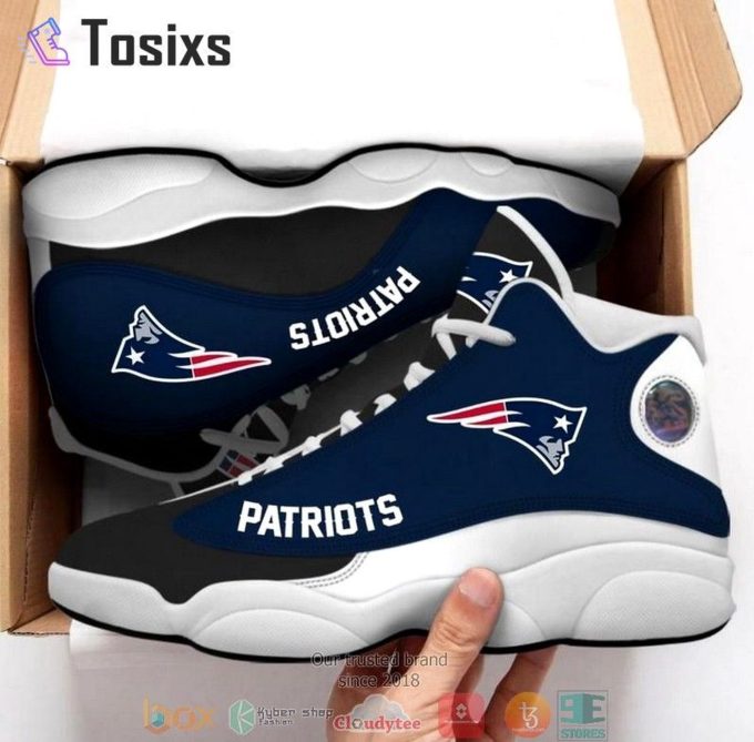 New England Patriots Air Jordan 13 Sneaker Custom For Fans Gift