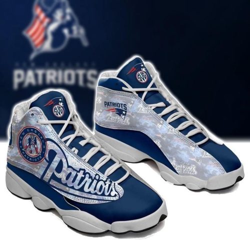 New England Patriots Air Jordan 13 Sneaker Custom For Fans Gift