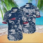 New England Patriots Aloha Navy Color Hawaiian Shirt