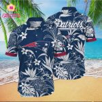 New England Patriots Aloha Navy Color Hawaiian Shirt