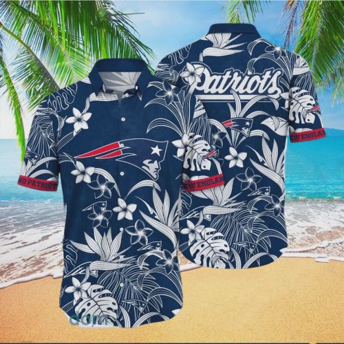 New England Patriots Aloha Navy Color Hawaiian Shirt