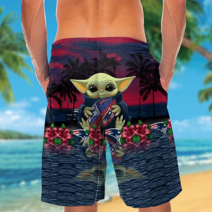 New England Patriots & Baby Yoda Hawaiian Shirt