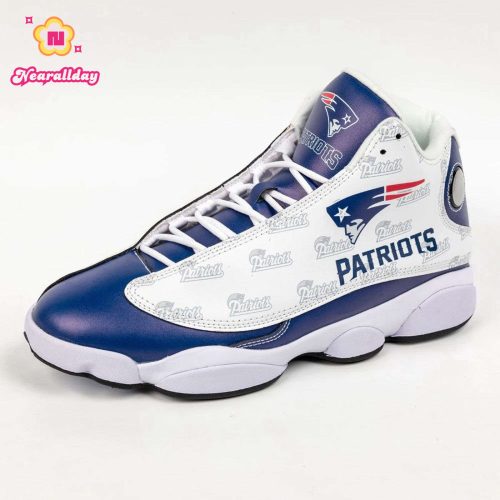 New England Patriots Casual 3D Air Jordan 13 Sneaker Shoes