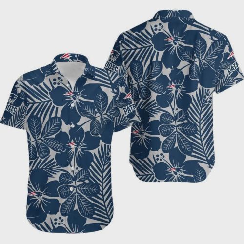 New England Patriots Coconut Trees Hawaiian Shirt V4