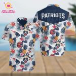 New England Patriots Floral All Over Print Unisex Hawaiian Shirt