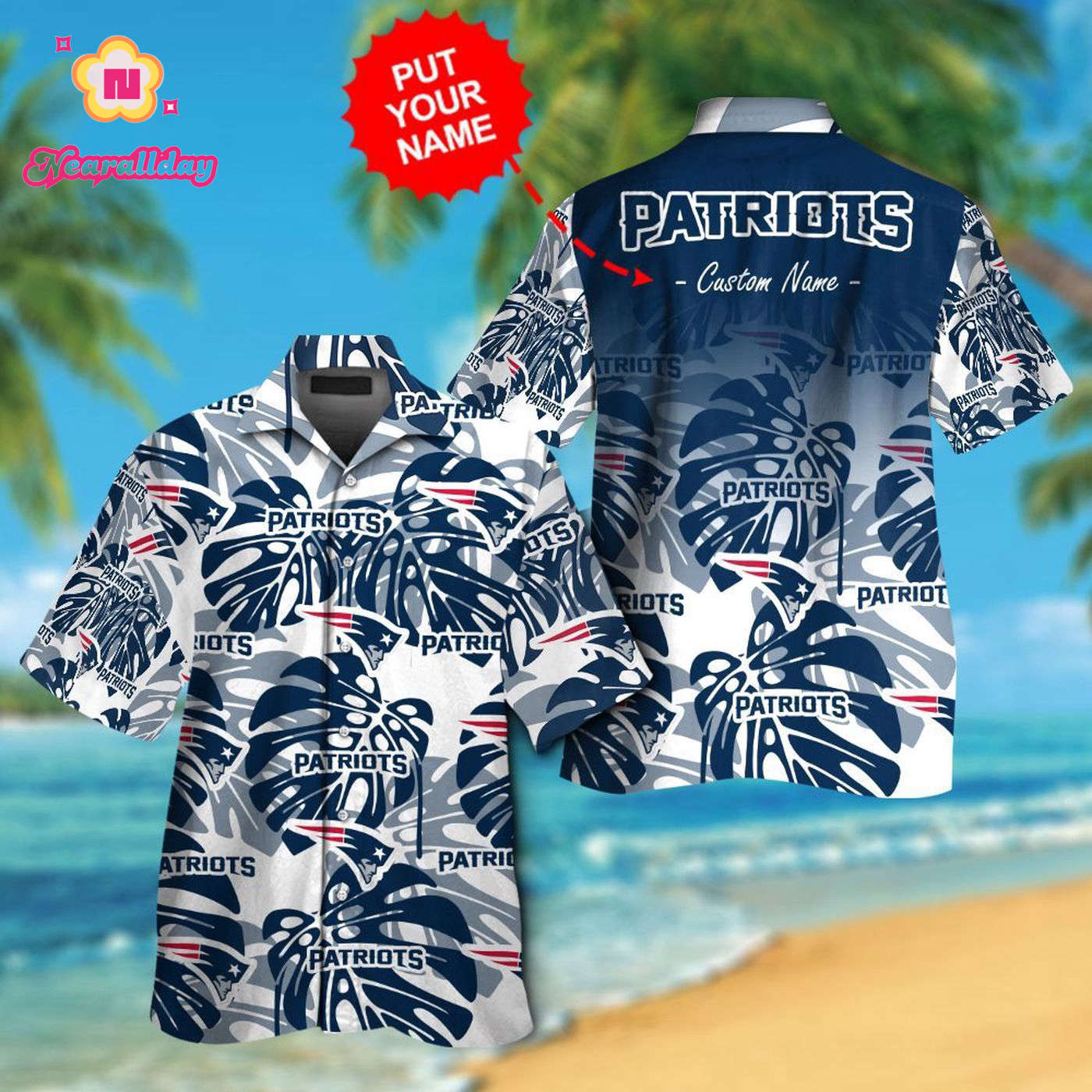 New England Patriots Hawaiian Shirt Gift for Men Women #15 New England Patriots Hawaiian Shirt Gift for Men Women #15