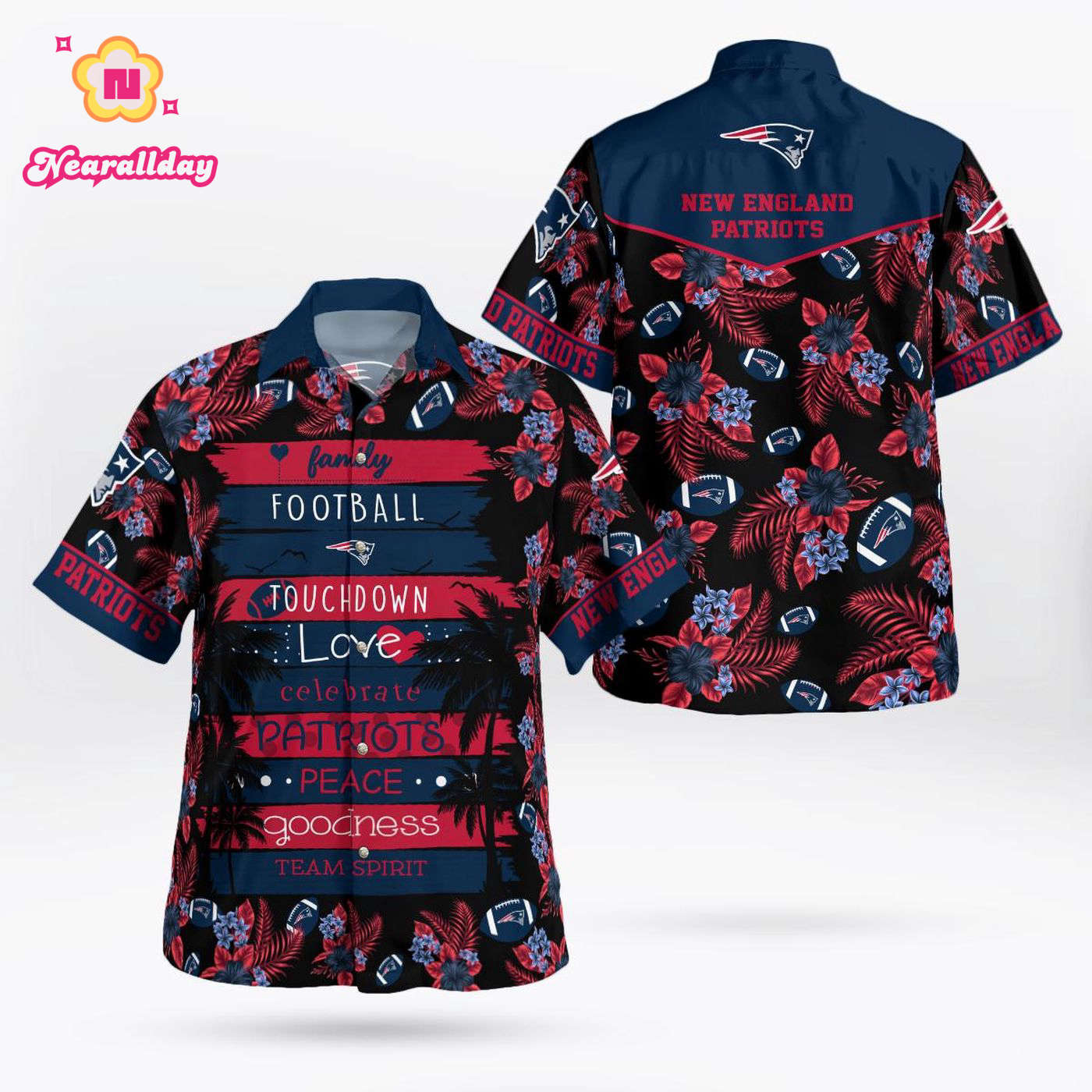 New England Patriots Paradise Hawaii Shirt Gift New England Patriots Paradise Hawaii Shirt Gift