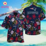 New England Patriots Simple Hibiscus Flower Hawaiian Shirt New England Patriots Simple Hibiscus Flower Hawaiian Shirt