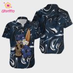 New England Patriots Skull And Hibiscus Flower Hawaiian Shirt