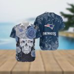 New England Patriots Skull Halloween Embrace Game Day Island Hawaiian Shirt