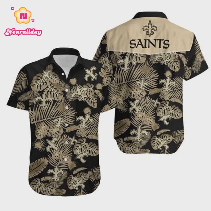 New Orleans Saints 3d Aloha Hawaiian Shirt