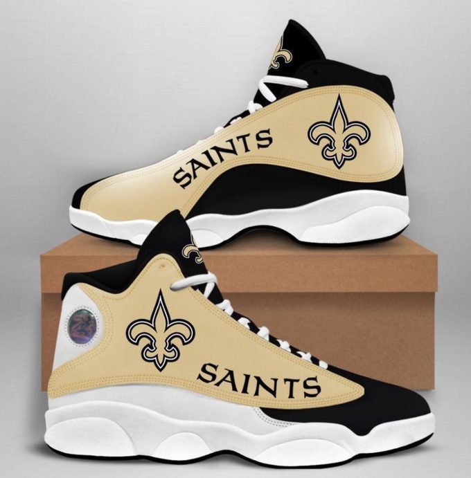 New Orleans Saints Air Jordan 13 Sneaker Custom For Fans Gift