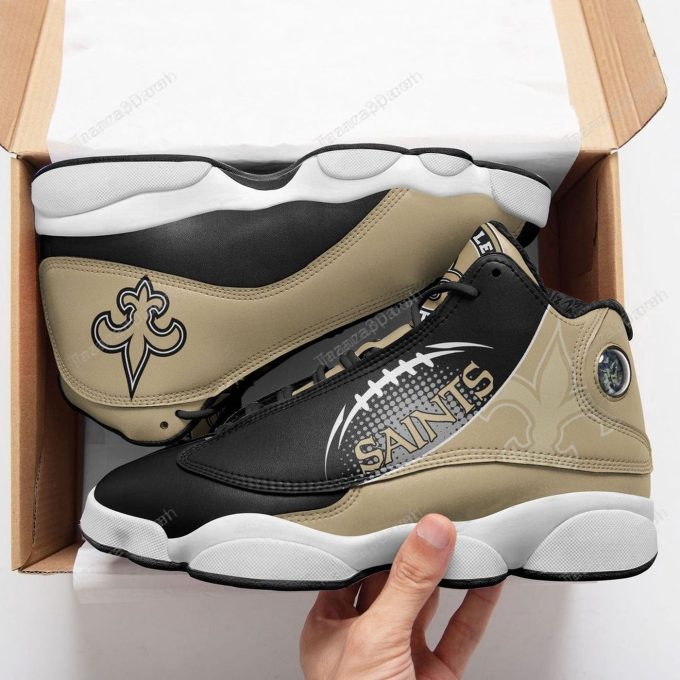 New Orleans Saints Air Jordan 13 Sneaker Custom For Fans Gift