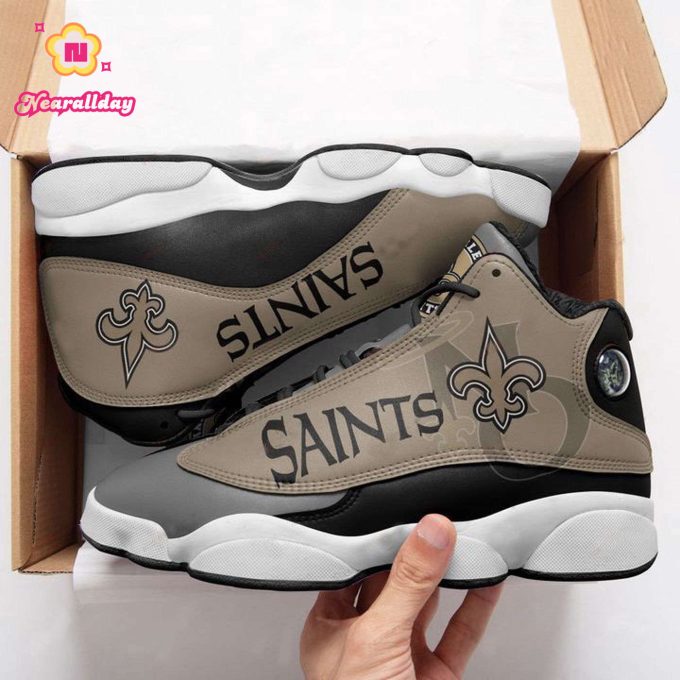 New Orleans Saints Air Jordan 13 Sneaker Custom For Fans Gift