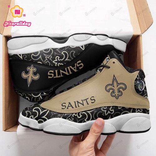 New Orleans Saints Air Jordan 13 Sneaker Custom For Fans Gift