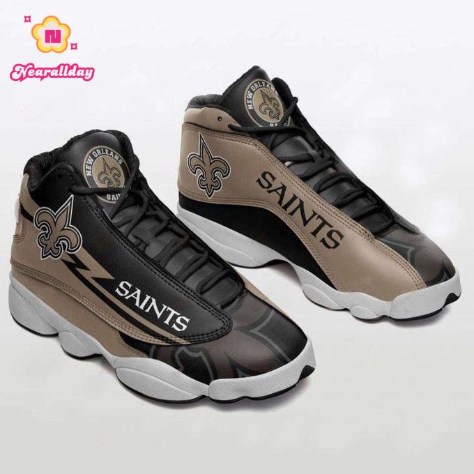 New Orleans Saints Air Jordan 13 Sneaker Custom For Fans Gift