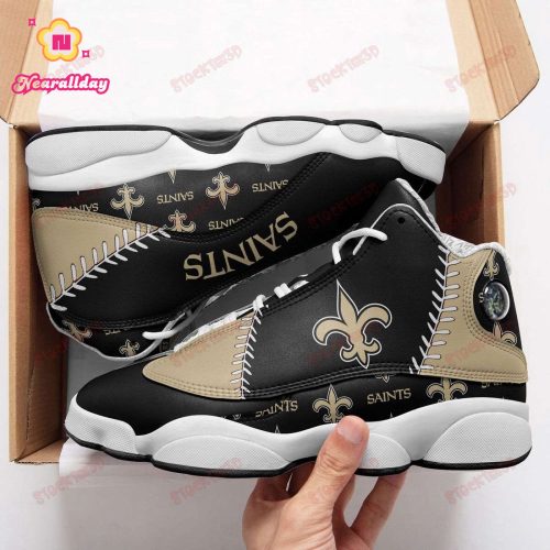 New Orleans Saints Air Jordan 13 Sneaker Custom For Fans Gift