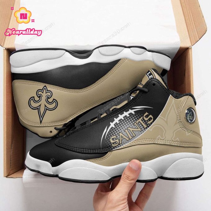 New Orleans Saints Air Jordan 13 Sneaker Custom For Fans Gift