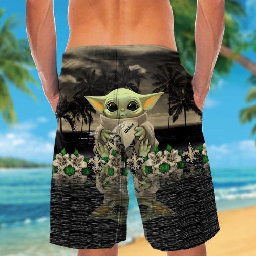 New Orleans Saints & Baby Yoda Hawaiian Shirt