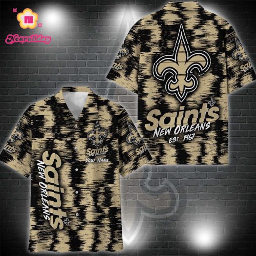 New Orleans Saints Hawaii Shirt Custom Your Name, Sport 3D Shirt, Gift For Fan EHIVGift