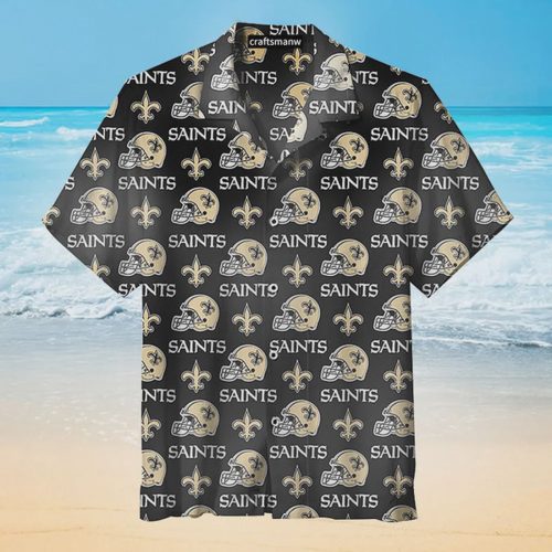 New Orleans Saints Helmet Unisex Hawaiian Shirt