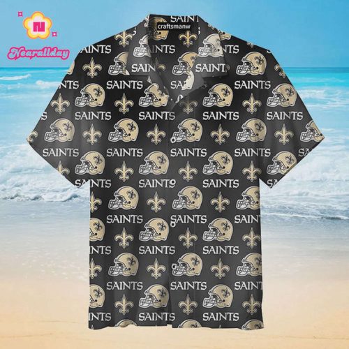 New Orleans Saints Helmet Unisex Hawaiian Shirt