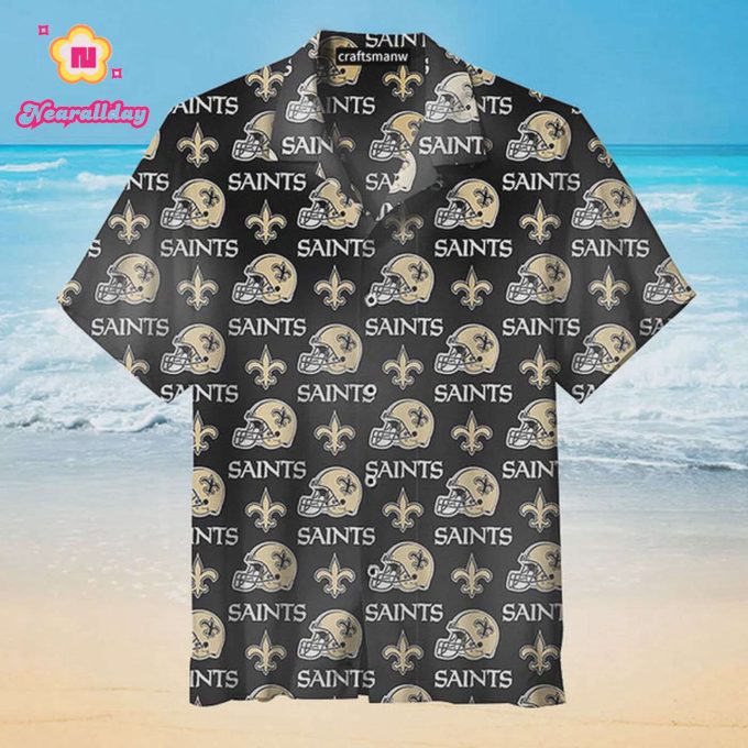 New Orleans Saints Helmet Unisex Hawaiian Shirt